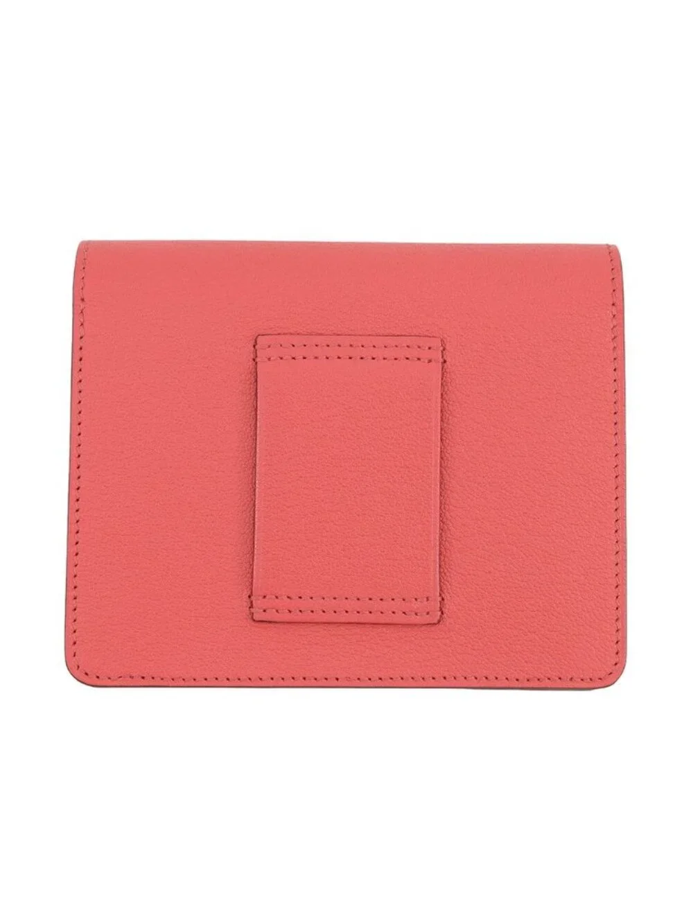 Hermes Wallet Roulis Slim Rose Texas Silver Chevre Misor